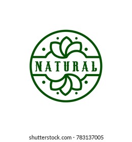 Natural logo template vector illustration