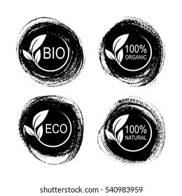 Natural logo vector design set.