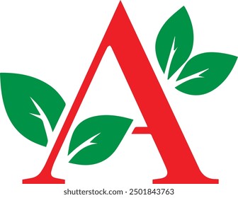 Natural A LOGO Vector image for multipurpose use for any types of company