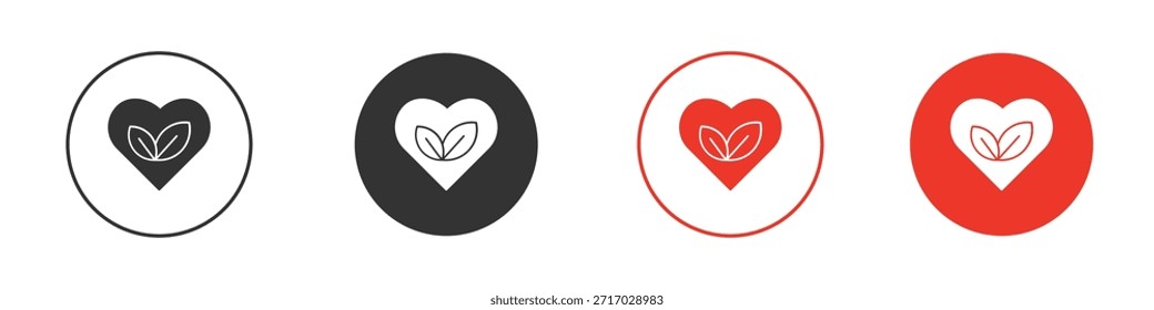 Ícone de amor natural. web vetor design