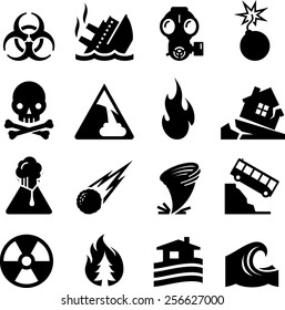 Natural And Man Made Disaster Icons