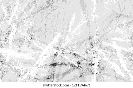 Natural Marble Stone Seamless Texture. Black and White Scratched Background. Sporty Camouflage Texture.
