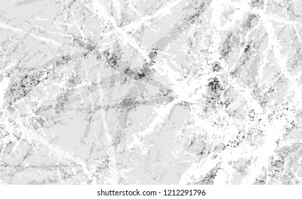 Natural Marble Stone Seamless Texture. Black and White Scratched Background. Military Camouflage Texture.