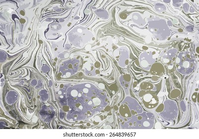 Natural marbled artwork texture ebru,  drawing on the water abstract background. Unique marble pattern. Artwork marbled paper. Marble texture.