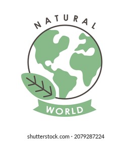 natural mark design over white