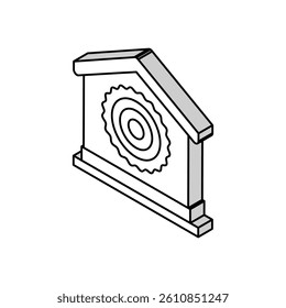 natural material for building isometric icon vector. natural material for building sign. isolated symbol illustration