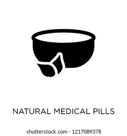 natural medical pills  icon. natural medical pills  symbol design from Nature collection. Simple element vector illustration on white background.