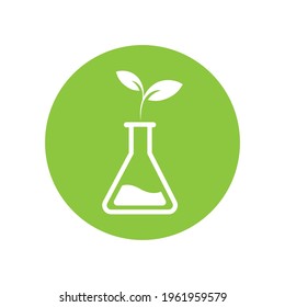 Natural medicine logo vector illustration design template
