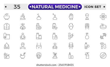 Natural medicine outline icon related to food oil, olive, rapeseed, canola, sunflower, palm, ghee, peanut, coconut, sesame, cook, oil, bottle, corn, Medicine, medication, prescription, treatment.
