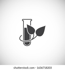Natural medicine related icon on background for graphic and web design. Creative illustration concept symbol for web or mobile app.