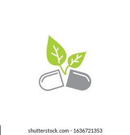 Natural medicine related icon on background for graphic and web design. Creative illustration concept symbol for web or mobile app.