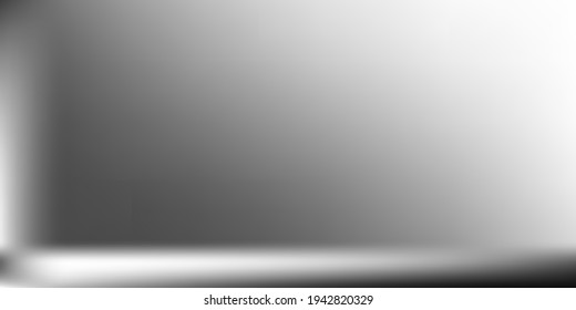 Malla de gradiente horizontal metálico natural. Ilustración vibrante de superficie suave. Fondo de superficie suave gris en blanco. Fondo De Moda Gris Alluminium. Malla de gradiente horizontal plateado.