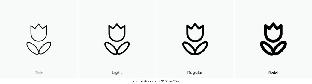 natural mode icon. Thin, Light Regular And Bold style design isolated on white background