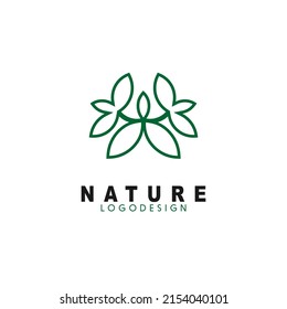 Natural modern logo - vector