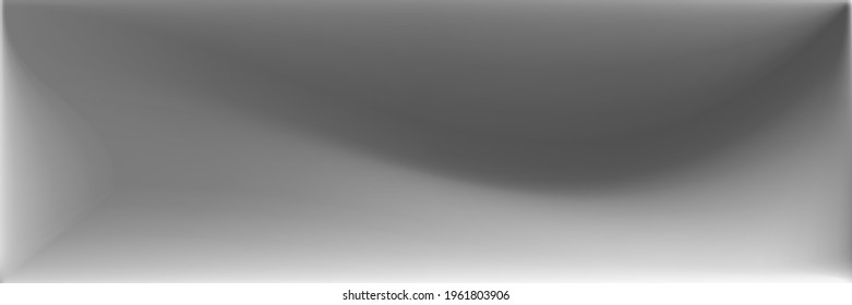 Natural Monochromatic Wavy Gradient Mesh. Water Smooth Surface Illustration. Gray Vibrant Modern Design Backdrop. Metallic Wavy Gradient Mesh. Black and white  Blank Blurred Background.