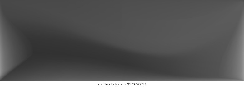 Natural Monochromatic Wavy Gradient Mesh. Grey Smooth Surface Illustration. Vibrant Wavy Gradient Mesh. Gray Water Smooth Surface Backdrop. Metallic  Silver Office Background.