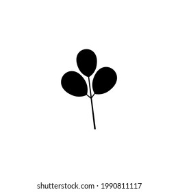 natural Moringa leaves icon vector design template