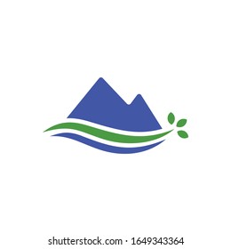 Vector de diseño de icono de montaña natural