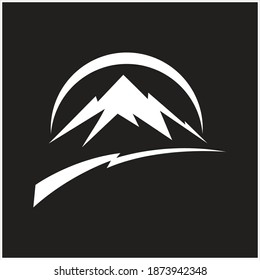 natural Mountain Logo Vector illustration design template