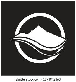 natural Mountain Logo Vector illustration design template