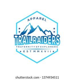 natural mountain vintage vector