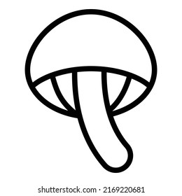 Natural mushroom icon outline vector. Food shiitake. Morel fungi