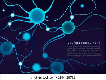 Natural network. Brain cells, abstract background