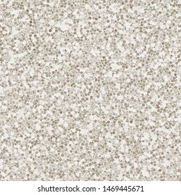 Natural Neutral Textured Dense Micro Terrazzo Seamless Repeat Vector Pattern Swatch. Thousands of random non-overlapping polygonal elements. Generative Art.