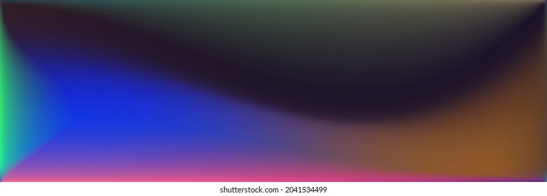Natural Ocean Smooth Surface Backdrop. Blank Sea Wavy Gradient Mesh. Colorful  Vibrant Original Background. Bright Water Multicolor Smooth Surface Illustration. Dark Vivid Wavy Gradient Mesh.