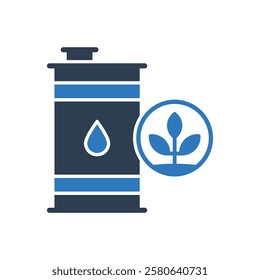 Natural Oil Barrel Icon Sign Symbol