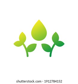 natural oil icon on white