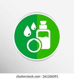 Natural oil, Vector illustration organic nature