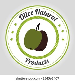 Natural olive oil graphic design, vector illustration eps10