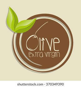 Natural olive oil label