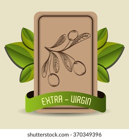 Natural olive oil label
