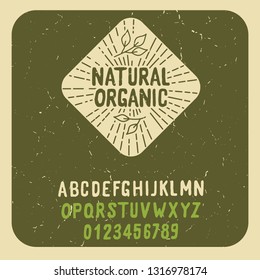 Natural And Organic. Backyard Support. Hand Made Font. Fresh Food, Natural, Chicken. Hand Made Logo.