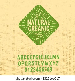 Natural And Organic. Backyard Support. Hand Made Font. Fresh Food, Natural, Chicken. Hand Made Logo.