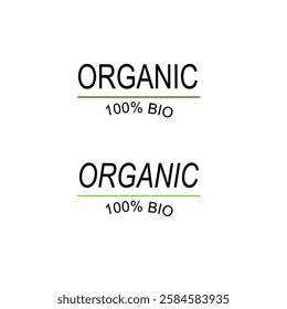 Natural Organic Bio Product Sign Symbol Logo
