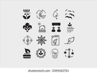 Natural and organic cosmetics vector line icons set. Skincare, no synthetic fragrance and colors, no animal testing. Editable stroke.