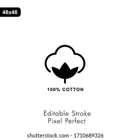 Natural Organic Cotton Liner labels and badges - Vector Round Icon