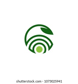 natural organic eye vector logo