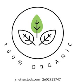 Natural Organic Farming Fresh Produce Vector Icon design with Editable Stroke