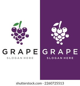 Natural organic grapes logo design for business,wine shop, organic.