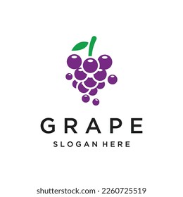 Natural organic grapes logo design for business,wine shop, organic.
