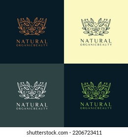 Natural Organic logo desing icon vector