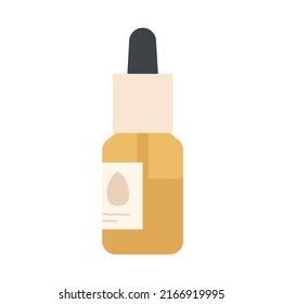 Natural organic oil serum. Vegan beauty cosmetics, skincare products vector illustration
