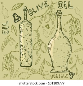 Natural organic olive oil art