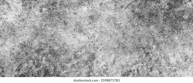 A Natural and Organic Pattern Created by the Weathering of a Cement Surface Over Time
