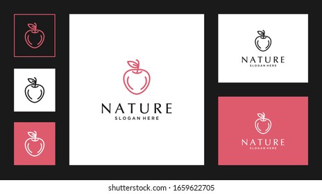 Naturrosa-Logo-Vorlagenerzeugnisse und Verpackungsmaterial-Vektorillustration