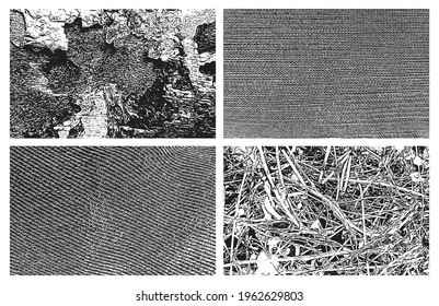 Natural organic textures. Elements for your design. Vector set.